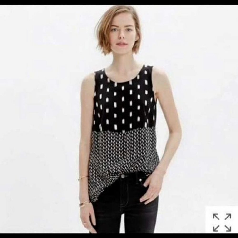 Madewell Sunbask Ikat Tank Top SZ S